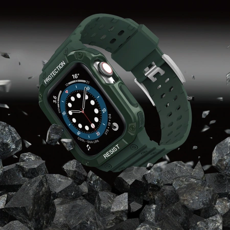HURTEL PROTECT STRAP BAND OPASKA Z ETUI DO APPLE WATCH 9 8 7 6 5 4 3 2 SE