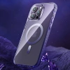KINGXBAR ETUI DO IPHONE 14 PRO DO MAGSAFE PQY ICE CRYSTAL MAGNETYCZNE SZARE