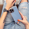 Lighting Color Case etui do iPhone 13 Pro Max żelowy pokrowiec ze złotą ramką miętowy