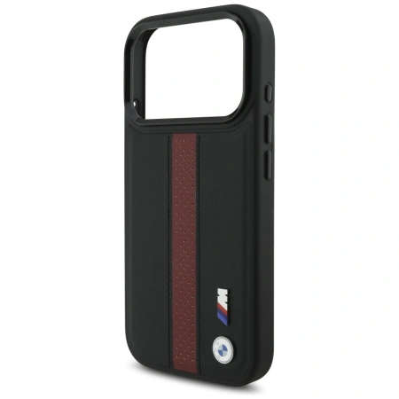 BMW ETUI M PERFORATED STRIPE LOGO DO MAGSAFE IPHONE 17 PRO LUKSUSOWA
