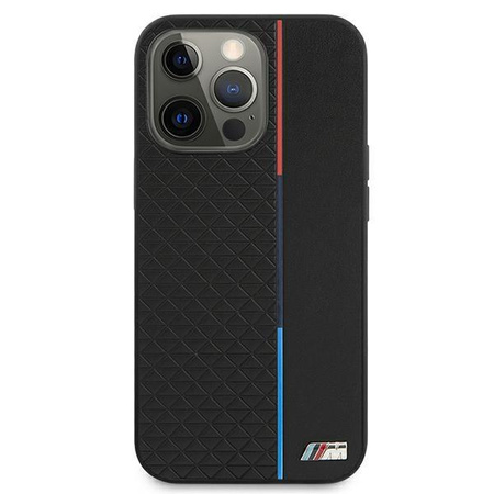 Etui BMW M Collection Triangles BMHCP13LTRTBK na iPhone 13 Pro / na iPhone 13 - czarne