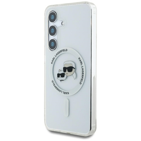 KARL LAGERFELD ETUI BUTTON KARL & CHOUPETTE HEADS PRINTED LOGO DO SAMSUNG
