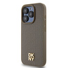 DKNY ETUI HARDCASE LEATHER PATTERN DO IPHONE 15 PRO MAX 6.7 DO MAGSAFE LOGO