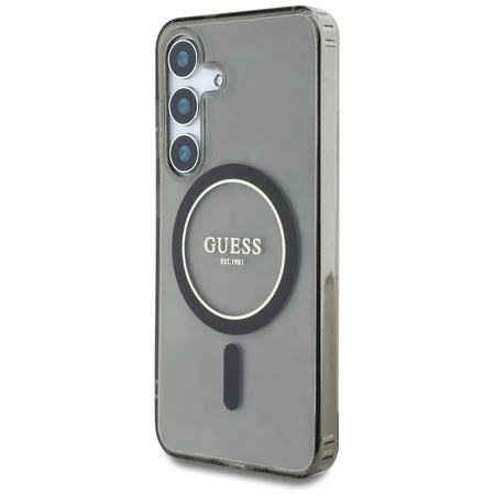 GUESS ETUI GLITTER CIRCLE CLASSIC LOGO DO MAGSAFE DO SAMSUNG GALAXY S25