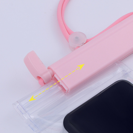 Wodoodporne etui na telefon 115 mm x 220 mm torebka na basen plażę jasnoniebieskie
