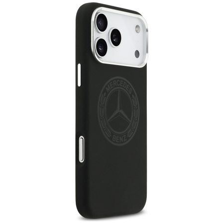Etui Mercedes Silicone Vintage Logo      MagSafe do iPhone 17 Pro Max czarny