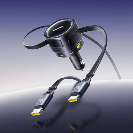 BASEUS ŁADOWARKA SAMOCHODOWA 90W DO SAMOCHODU 2X USB-C 1X USB-A SZYBKIE