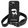 Etui Karl Lagerfeld Crossbody Silicone Ikonik do iPhone 15 - czarne