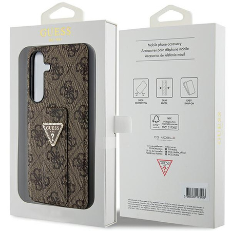GUESS ETUI DO SAMSUNG S24 S921 HARDCASE Z GRIP STAND 4G TRIANGLE STRASS