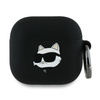 KARL LAGERFELD ETUI DO AIRPODS 4 SILIKONOWE 3D Z CHOUPETTE HEAD BLACK