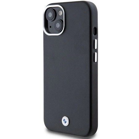 Etui BMW Signature Wrapped Metal MagSafe na iPhone 15 Plus / 14 Plus - czarne