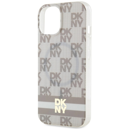 DKNY ETUI HARDCASE IML CHECKERED MONO DO IPHONE 14 15 DO MAGSAFE OCHRONA