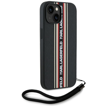 KARL LAGERFELD ETUI CASE DO IPHONE 15 STRIPES CORD Z OCHRONA PRZED UPADKIEM