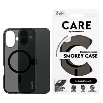 Etui CARE by PanzerGlass Flagship Case z MagSafe na iPhone 16 - półprzezroczyste