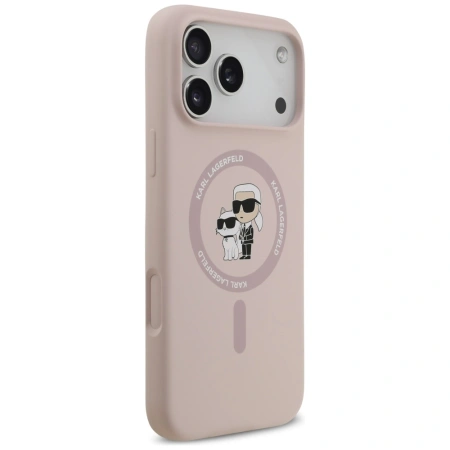 KARL LAGERFELD ETUI SILICONE KARL&CHOUPETTE RING MAGSAFE DO IPHONE 17 PRO