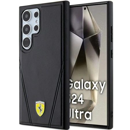 FERRARI HARDCASE HOT STAMP V LINES DO SAMSUNG S24 ULTRA S928 Z DO MAGSAFE