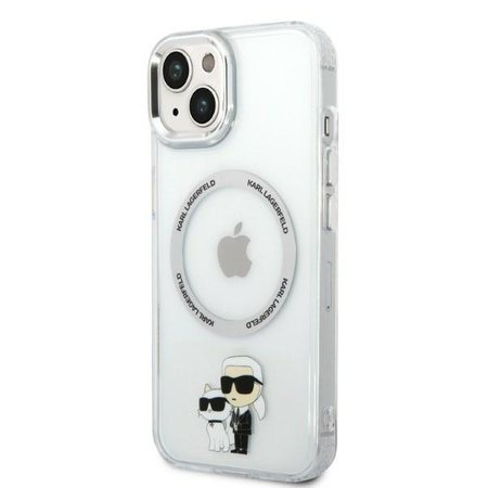 Karl Lagerfeld KLHMP14MHNKCIT iPhone 14 Plus 6,7" hardcase transparent Iconic Karl&Choupette Magsafe