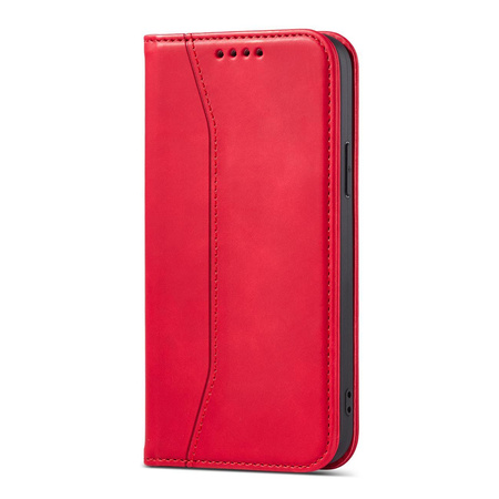 Magnet Fancy Case etui iPhone 14 Pro pokrowiec z klapką portfel podstawka czerwone