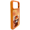 Etui Nimmy Big Eyed Pet 2.0 Raccoon do   iPhone 17 Pro pomarańczowy