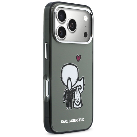 Etui Karl Lagerfeld Karl & Choupette     Back MagSafe do iPhone 17 Pro Max czarny