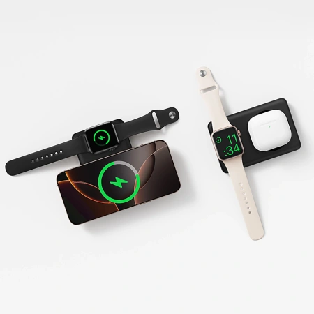 Powerbank Baseus EnerFill FT11 10000mAh 27W kompatybilny z MagSafe, do Apple Watch i smartfonów z kablem USB-C 20V/3A 30 cm - czarny
