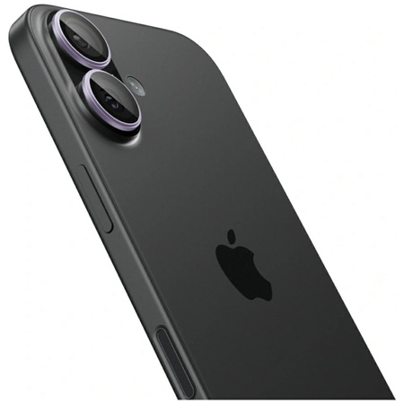 Osłona aparatu Spigen Optik Pro Glas.TR  "EZ FIT" Camera Protector 2szt do iPhone 17 / 16 / 16 Plus fioletowy