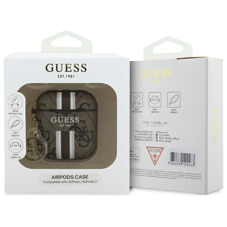 GUESS ETUI POKROWIEC DO AIRPODS 1 2 Z CHARME STRIPE NAJLEPSZA OCHRONA