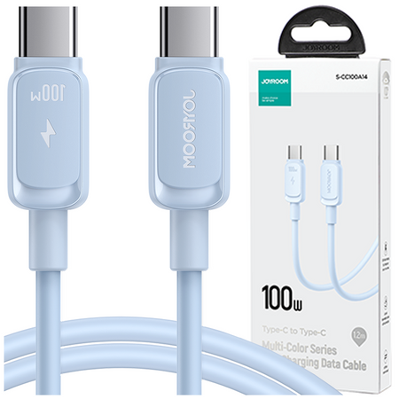 Kabel USB C - USB C 100W 1,2 m Joyroom S-CC100A14 – niebieski