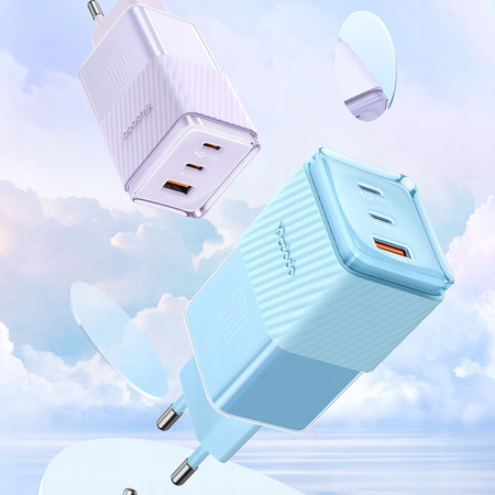 MCDODO SZYBKA ŁADOWARKA SIECIOWA ZASILACZ KOSTKA 3X USB-C PD USB-A GAN 67W