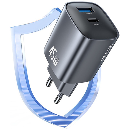 USAMS ŁADOWARKA SIECIOWA GA70 DO APPLE IPHONE 12 13 14 45W PD USB-A