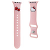 HELLO KITTY PASEK DO APPLE WATCH 42/44/45/49MM RÓŻOWY SILIKON KITTY HEAD