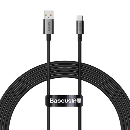 BASEUS KABEL USB-C 100W 2M DO ŁADOWANIA TELEFONÓW Z SZYBKIM ŁADOWANIEM