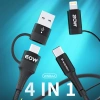 WOZINSKY ZESTAW KABEL 4W1 USB-C DO DO LIGHTNING 60W DO IPHONE 11 12 13 14
