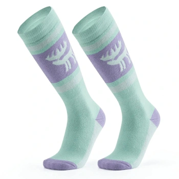 Skarpetki narciarskie Qunature 037202 rozmiar 43-48 (L/XL) - fioletowo-zielone