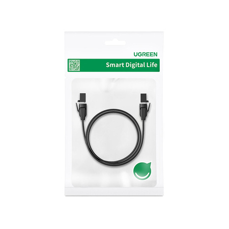 Ugreen kabel LAN Ethernet Cat.8 U/FTP płaski 2m czarny (70672)