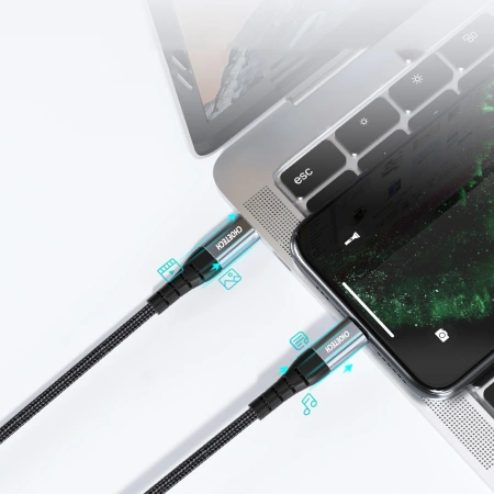 CHOETECH KABEL USB-C DO LIGHTNING DO IPHONE 12 13 14 15 3A 2M Z PEŁNYM