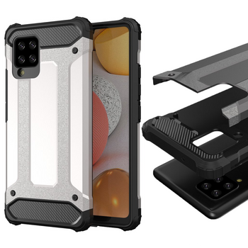 Hybrid Armor pancerne hybrydowe etui pokrowiec Samsung Galaxy S21 FE srebrny