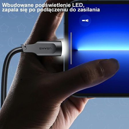USAMS KABEL USB-C DO USB-C 100W DO LAPTOP TELEFON 1,2M PD SZYBKIE ŁADOWANIE