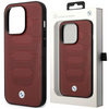 Etui BMW BMHMP14X22RPSR na iPhone 14 Pro Max burgundowy/burgundy Leather Seats Pattern MagSafe