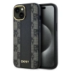 DKNY ETUI HARDCASE DO IPHONE 15 14 13 6.1 DO MAGSAFE SKÓRA CHECKERED MONO