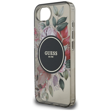 GUESS ETUI IML FLOWERS DO MAGSAFE DO IPHONE 16E OCHRONA TELEFONU Z EFEKTEM