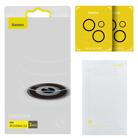 BASEUS SZKŁO HARTOWANE DO APARATU DO IPHONE 13 13 MINI 2 SZTUKI W