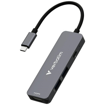 VERBATIM HUB USB-C 3.2 DO TELEFONÓW Z HDMI ALUMINIOWA PRZEJŚCIÓWKA 32155