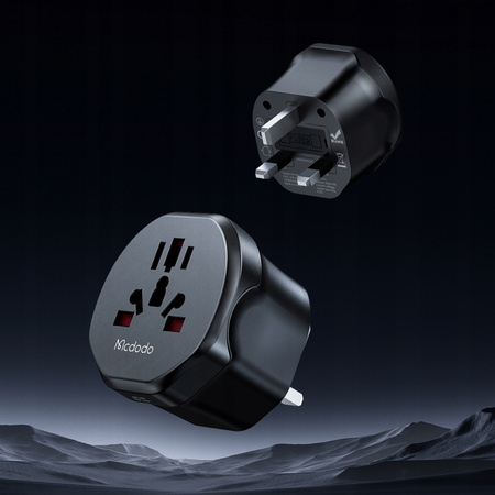 MCDODO ADAPTER PODRÓŻNY PRZEJŚCIÓWKA ANGIELSKA WTYCZKA UK DO USA EU US UK