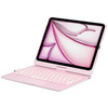 Etui Typecase Flexbook Touch z klawiaturą do iPad Air 11" 2024/2025 jasno różowy