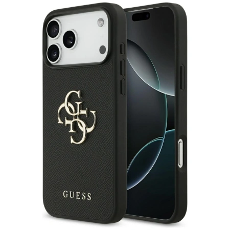 GUESS ETUI GRAINED BIG 4G CLASSIC LOGO DO IPHONE 17 PRO MAX LUKSUSOWA
