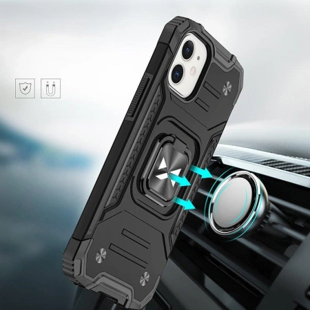 WOZINSKY POKROWIEC RING ARMOR DO IPHONE 14 PLUS PANCERNY MAGNETYCZNY UCHWYT