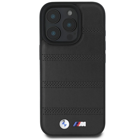 BMW BMHMP16L23PUSPK iPhone 16 Pro6.3 czarny/black hardcase M Perforated And Stitched Line MagSafe