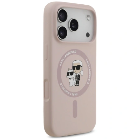 KARL LAGERFELD ETUI SILICONE KARL&CHOUPETTE RING MAGSAFE DO IPHONE 17 PRO