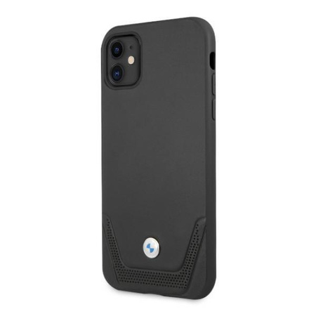 Etui BMW BMHCN61RSWPK iPhone 11 6,1" / Xr czarny/black hardcase Leather Perforate